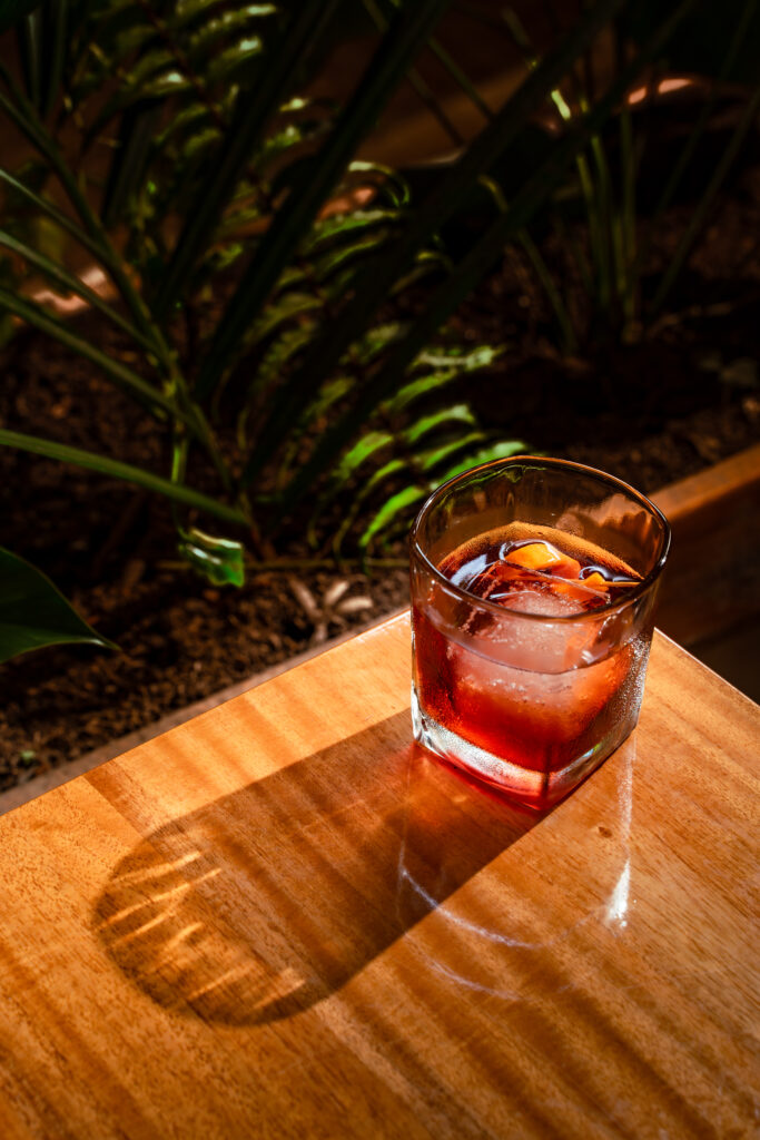 Classic Negroni from Medusa Restaurant, delicious food and drinks in Manuel Antonio.