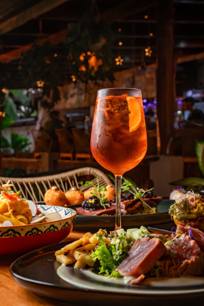 Medusa Restaurant's Aperol Spritz and delicious dishes.