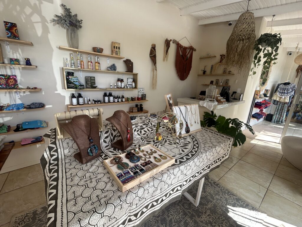 The Falls boutique store with handmade pieces and resort wear